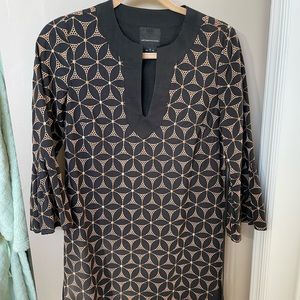 Anna Sui for Anthropologie black tunic dress